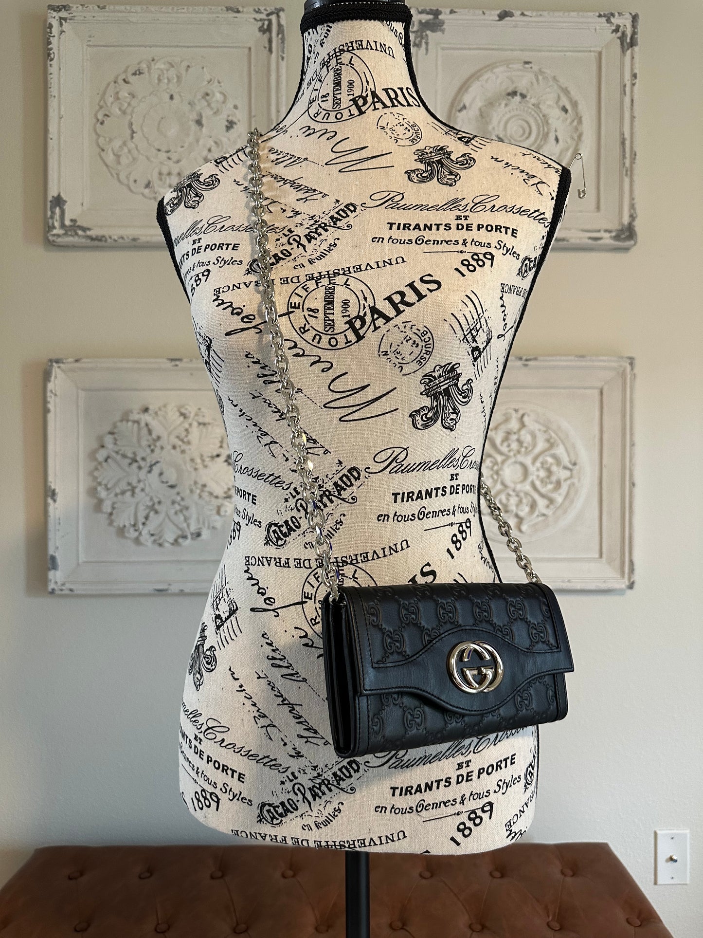 Available Gucci Guccissima Sukey Continental Wallet Continental Wallet Black