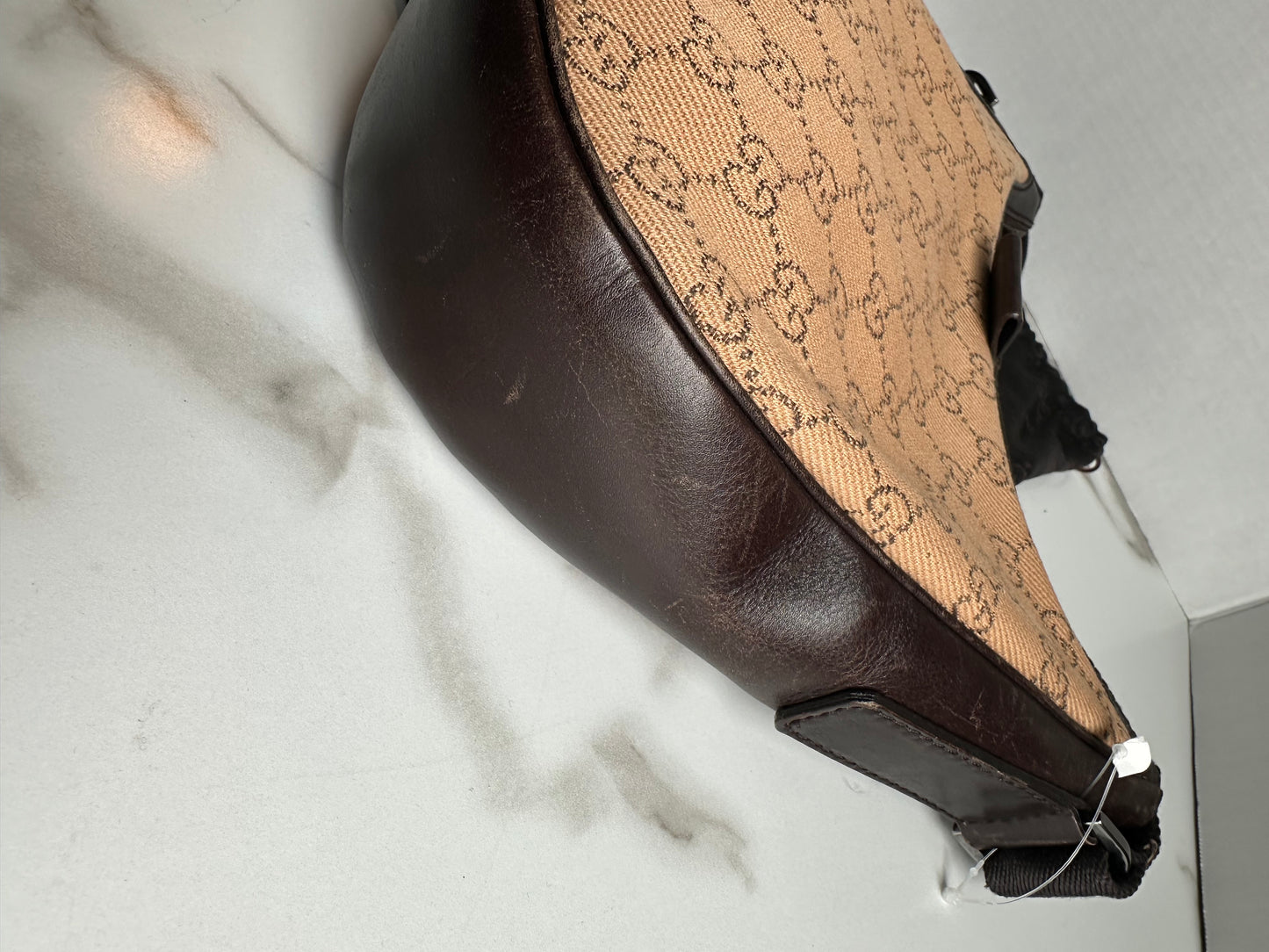 Available Gucci Web Half Moon Messenger vintage