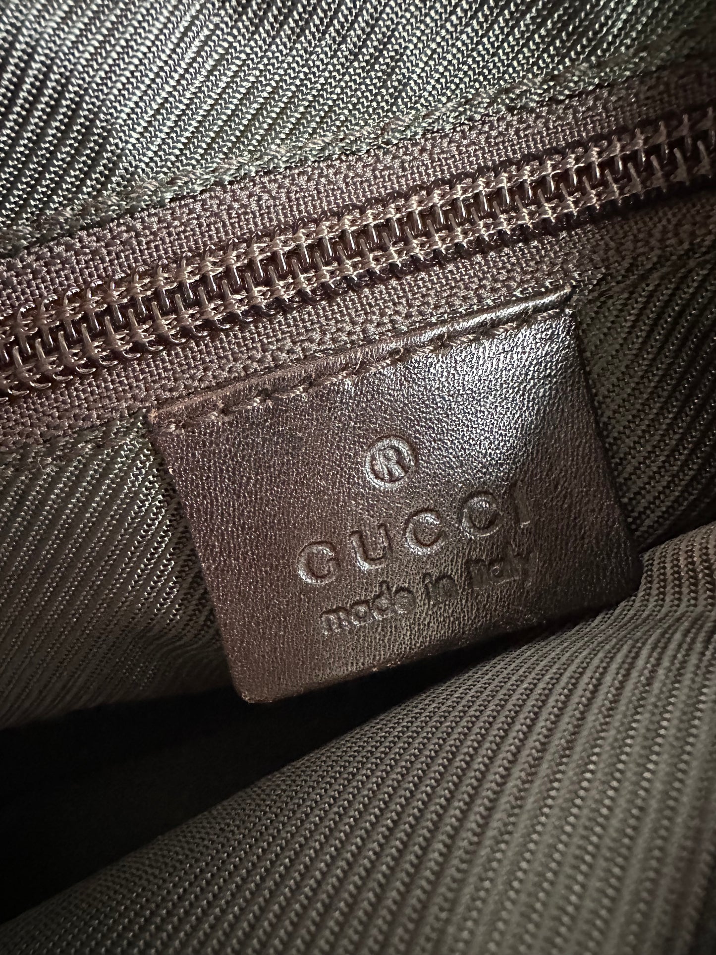 Available Gucci Web Half Moon Messenger vintage