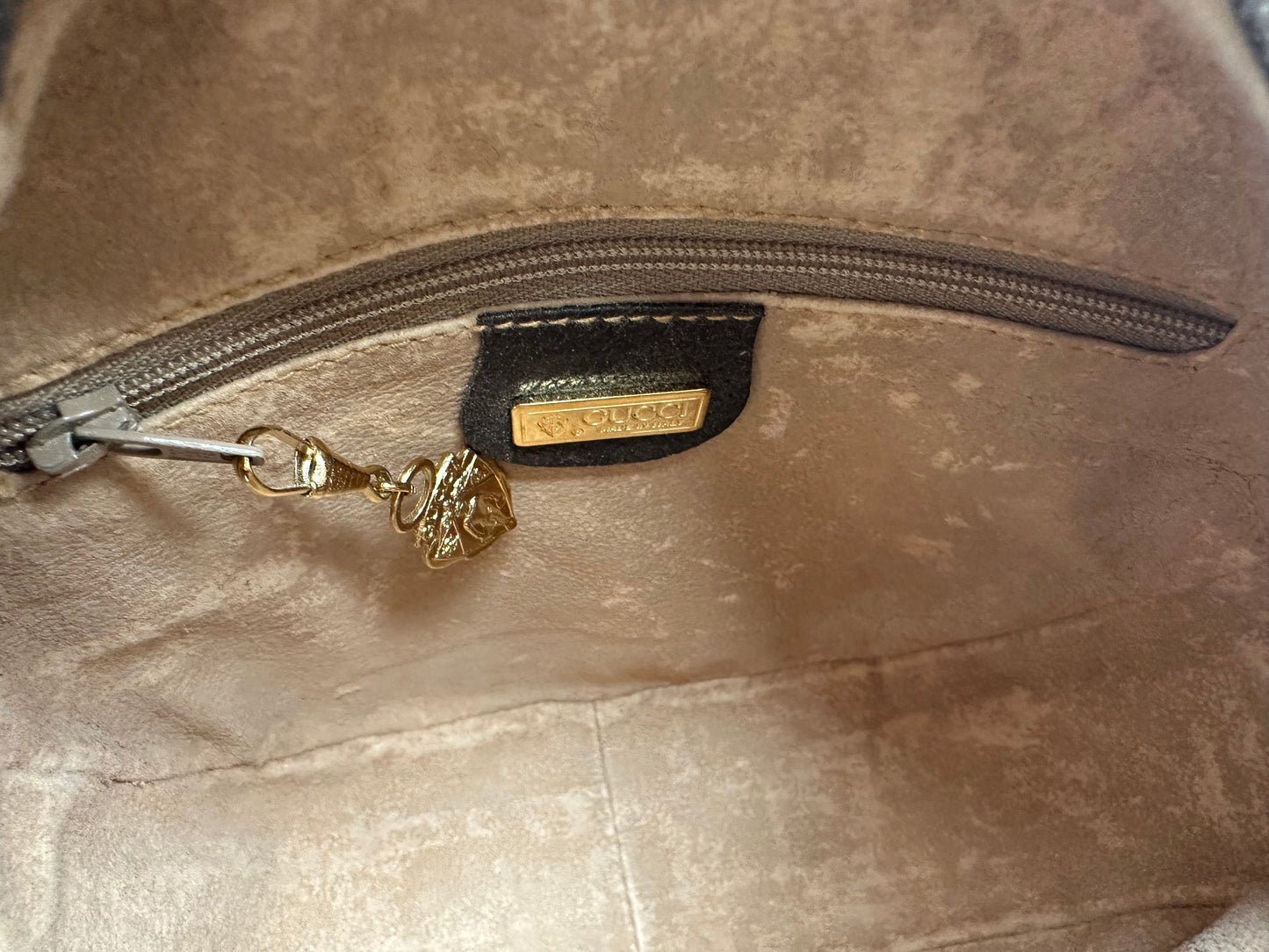 Available Gucci round Ophidia Monogram Canvas Canteen Bag Classic Brown