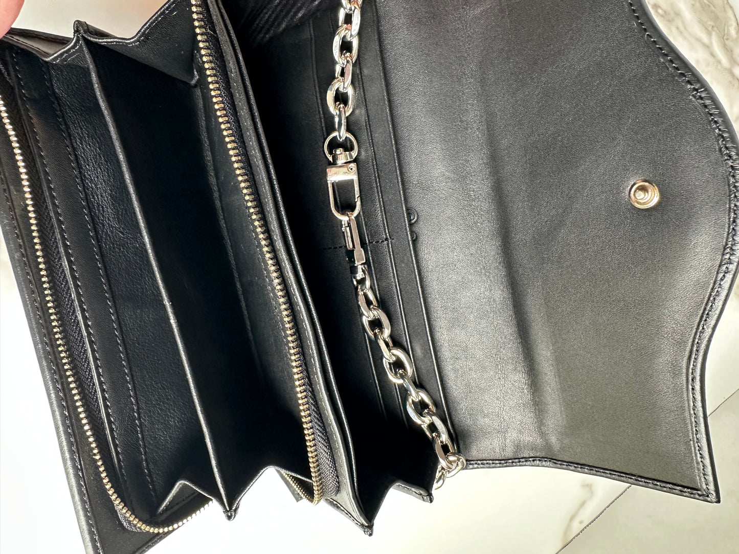 Available Gucci Guccissima Sukey Continental Wallet Continental Wallet Black